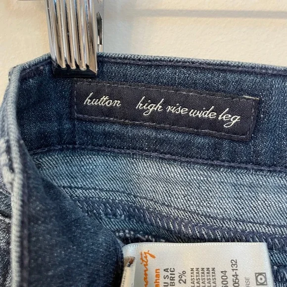 Citizens of Humanity Hutton High Rise Wide Leg Jeans Women 28 Blue Patch Pocket - Picture 6 of 8